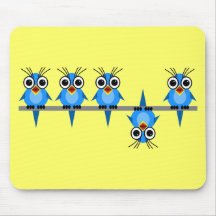 funny birds mousepads