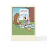 Funny birthday card: Bear Instinct