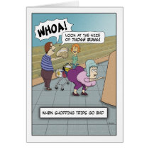 Funny birthday card: Big Buns