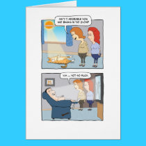 Funny birthday card: Cat Basking in the Glow cards
