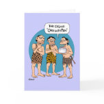 Funny Birthday Card: Fire Cake