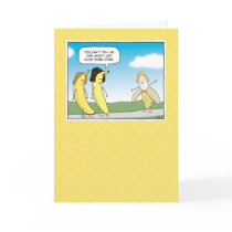 Funny birthday card: Go Bananas!