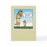 Funny birthday card: Little Horse