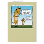 Funny birthday card: Little Horse