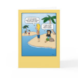 Funny birthday card: The Island