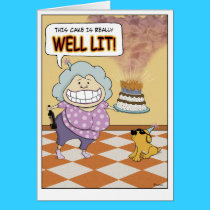 Funny Birthday Card: Well Lit cards