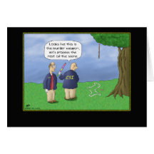 Funny Birthday Cards: CSI Piñata