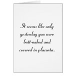 Funny Birthday Cards - Naked and Placenta