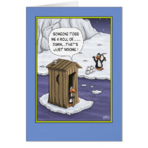 Funny Birthday Cards: Penguin Pranks cards