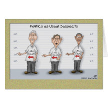 Funny Birthday Cards: Politics as Usual Suspects