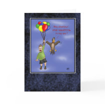 Funny Birthday Cards: Sky Squatting