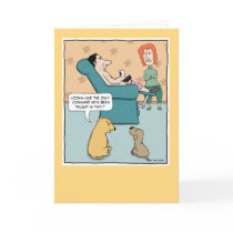 Funny birthday: Don't Just Sit There Greeting Cards