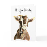 Funny Birthday, Over the Hill, Old Goat Humor Card
