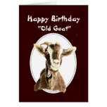 Funny Birthday Over the Hill Old Goat Humour Cards