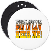 Funny Birthday Wedding Worlds Greatest Son in Law Pin