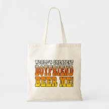 Funny Birthdays Parties Worlds Greatest Boyfriend Canvas Bag
