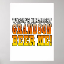 Funny Birthdays Parties Worlds Greatest Grandson Poster