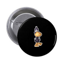 funny black duck buttons