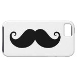 Funny black handlebar moustache trendy hipster