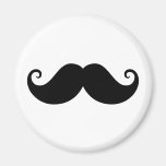 Funny black handlebar moustache trendy hipster fridge magnets