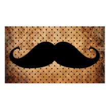 Funny Black Moustache Business Card Templates