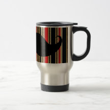 Funny Black Mustache Coffee Mug