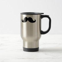 Funny Black Mustache Humor Coffee Mug