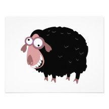 Funny Black Sheep Invites