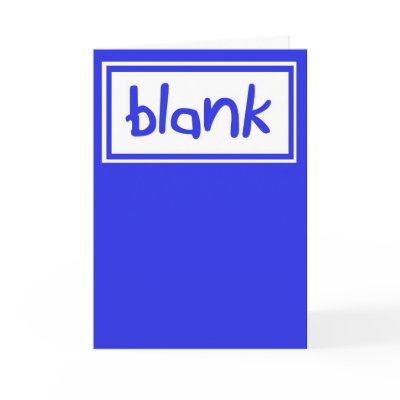Funny Blank Birthday Card Blue Kerra Lindsey by icansketchu