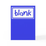 Funny Blank Birthday Card Blue Kerra Lindsey