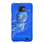 Funny Blue Owl Samsung Galaxy Cases