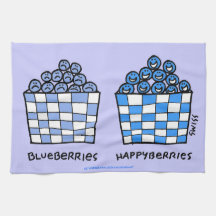 Funny Blueberries Lover Kitchen Towel