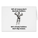 Funny Bodybuilder Shirt Greeting Card