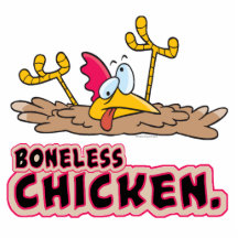 funny boneless chicken cartoon photo cutouts