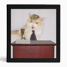 Funny Boss Cat Binder