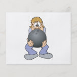funny bowler with BIG bowling ball Personalized Flyer