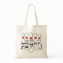 Funny Bowling Tote Bag