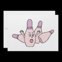 Funny Bowling Invitation Party invitations