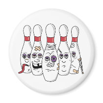 Funny Bowling Fridge Magnet