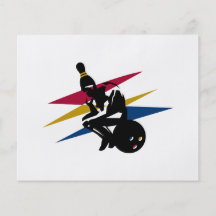 funny bowling thinking man flyers