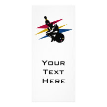 funny bowling thinking man rack card template