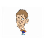 funny boxer caricature postcards
