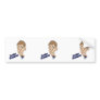 funny boxer sucker punched cartoon bumper sticker