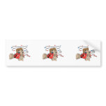 funny boxing cartoon punched in the face bumper stickers