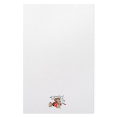 funny boxing cartoon punched in the face customized stationery by sports_shop