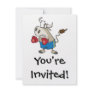 funny boxing fighting bull bullfighter cartoon personalized announcement