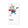 funny boxing fighting bull bullfighter cartoon personalized address label