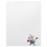 funny boxing fighting bull bullfighter cartoon letterhead