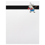funny boxing fighting bull bullfighter cartoon customized letterhead