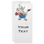 funny boxing fighting bull bullfighter cartoon rack cards